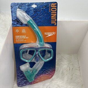 NEW Speedo Junior Comfortable Exploration Reefscout Mask Snorkel Set Ages 6-14